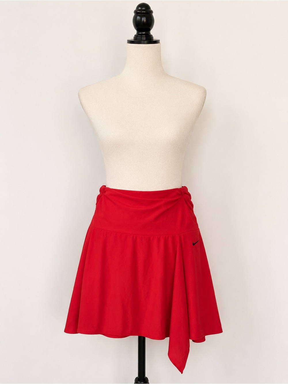 Nike Dri-FIT Red Tennis Skirt Skort Ruched Wrap XL